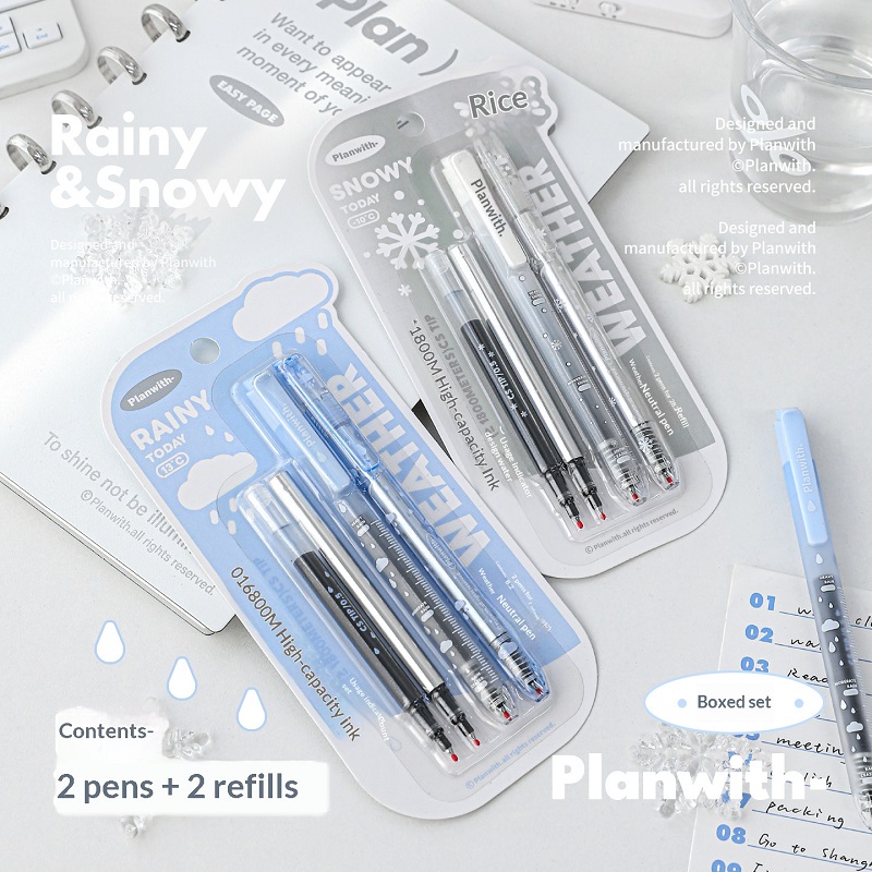 Stationery Supplier - Planwith estilo meteorológico caneta gel 1800m