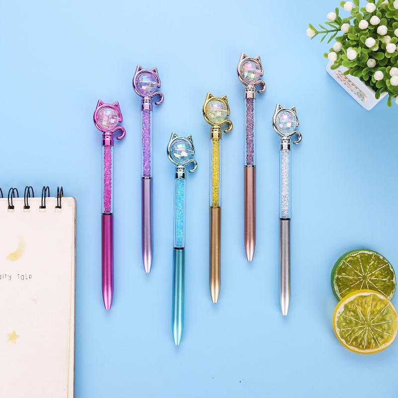 Stationery Supplier - Caneta Criativa com Strass Brilhante KQM/2pc,