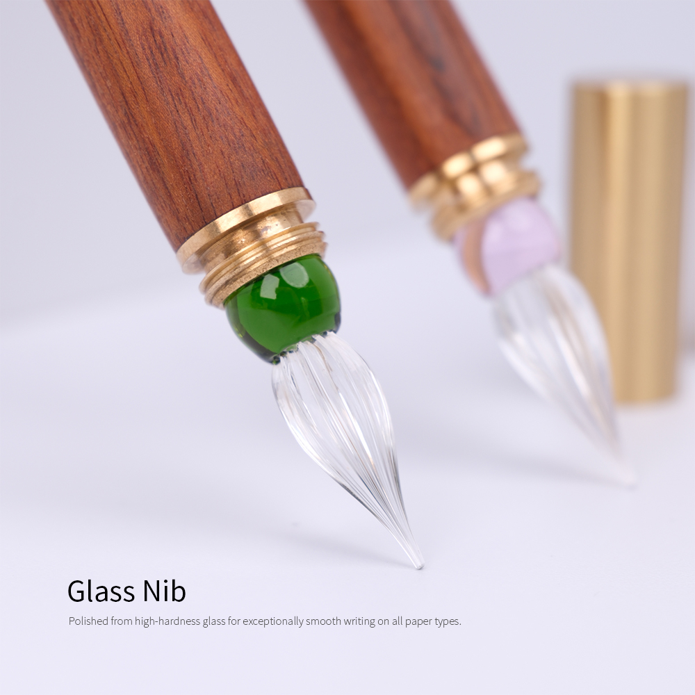Caneta de Vidro com Cabo de Ma - Stationery Supplier avaliação e preço