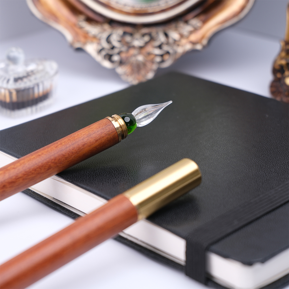 Caneta de Vidro com Cabo de Ma - Stationery Supplier avaliação e preço