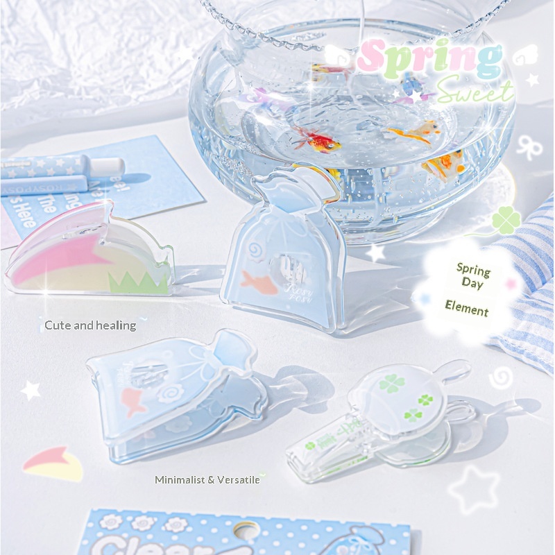 Clipes de Papel Acrílicos Tran - Binder Clip Assorted avaliação e preço