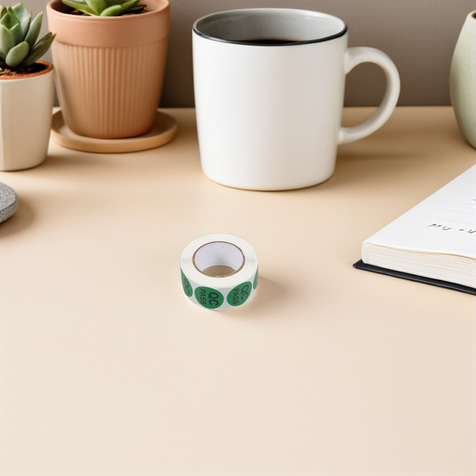5 rolos de etiquetas redondas  - Sticker Label Roll avaliação e preço