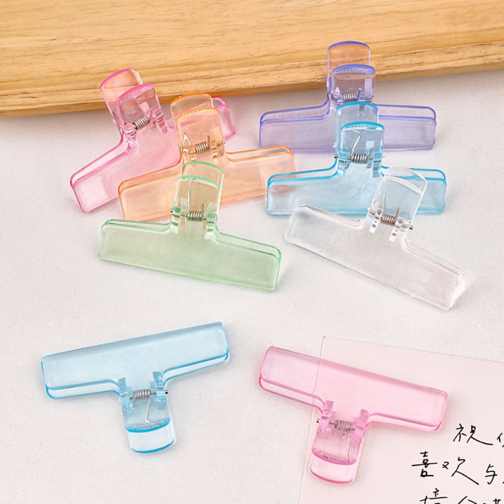 Ins clipes de pasta transparen - Binder Clip Assorted avaliação e preço
