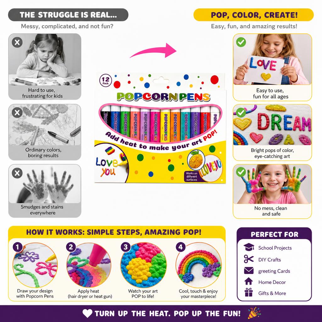 Conjunto de 12 Canetas Mágicas - Stationery Supplier avaliação e preço