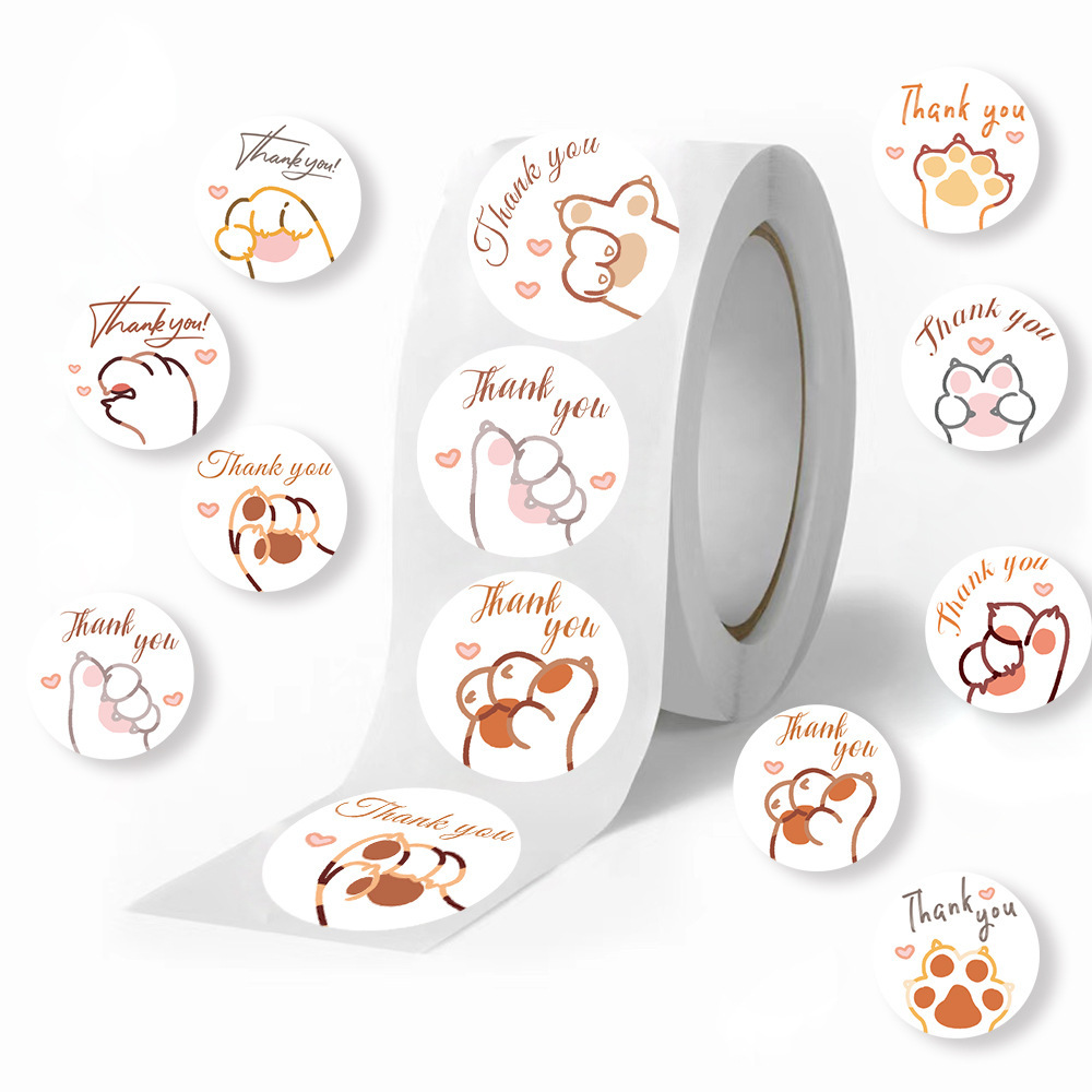 JCAC 500pcs/rolo Adesivos de A - Sticker Label Roll avaliação e preço