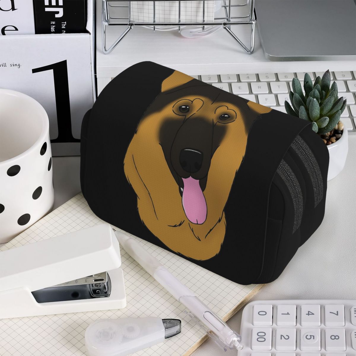 Estojo de lápis com estampa de - Tan Stationery & Office Supply avaliação e preço